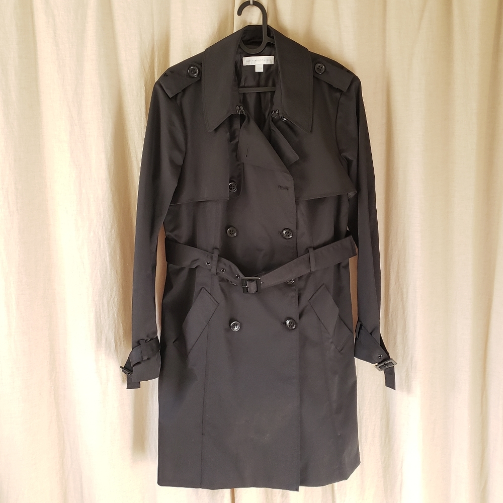 NY&Co. Black Waterproof trench coat